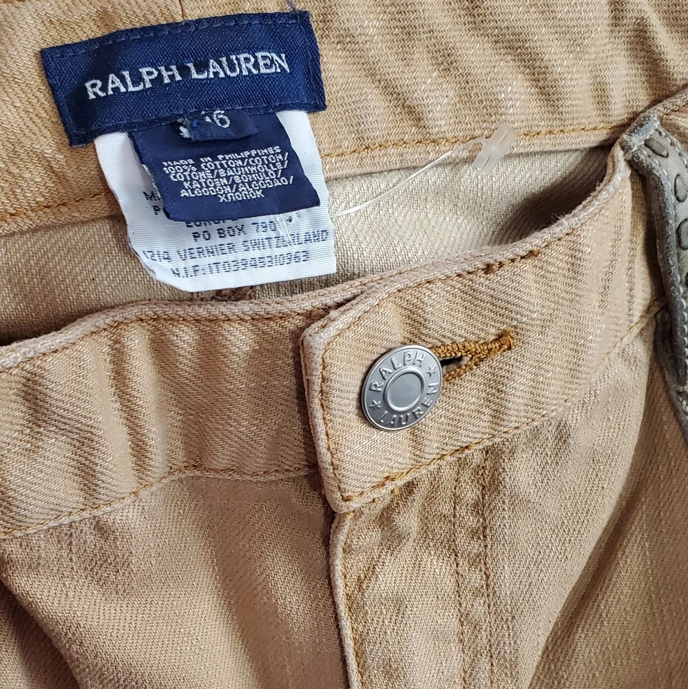 Vintage Ralph Lauren Y2K Boho Western Flare Jeans Girls 16 ~ Cowgirl Southwest - Picture 11 of 13